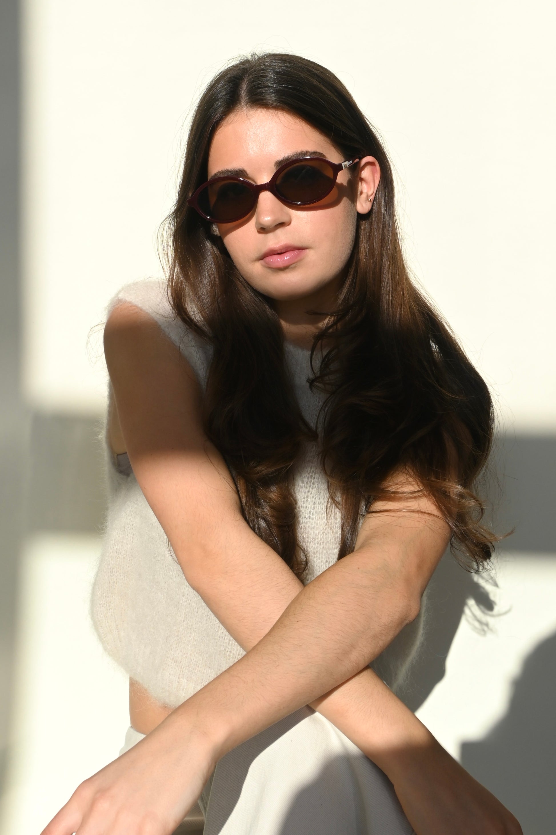 Oval sunnies - bordeaux - Fashiontiger 4