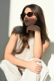 Oval sunnies - leopard - Fashiontiger 1