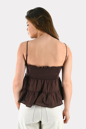 Perlen-Top - braun - Fashiontiger 8