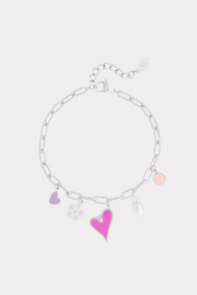 Bedelarmband colorful day - zilver