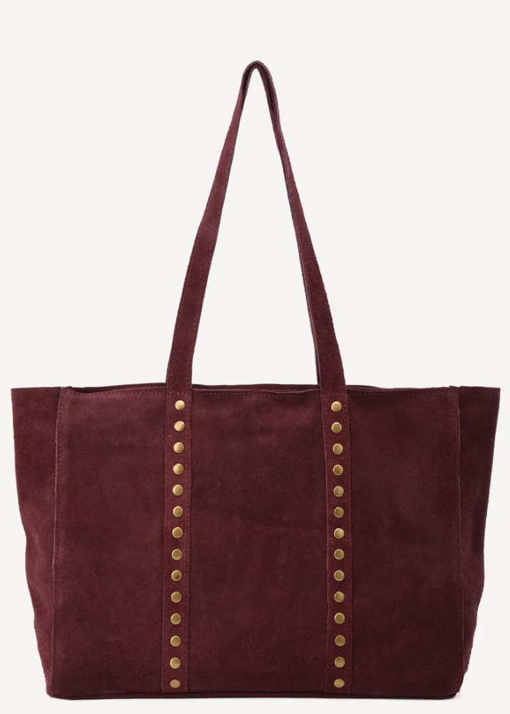 Studs bag - bordeaux