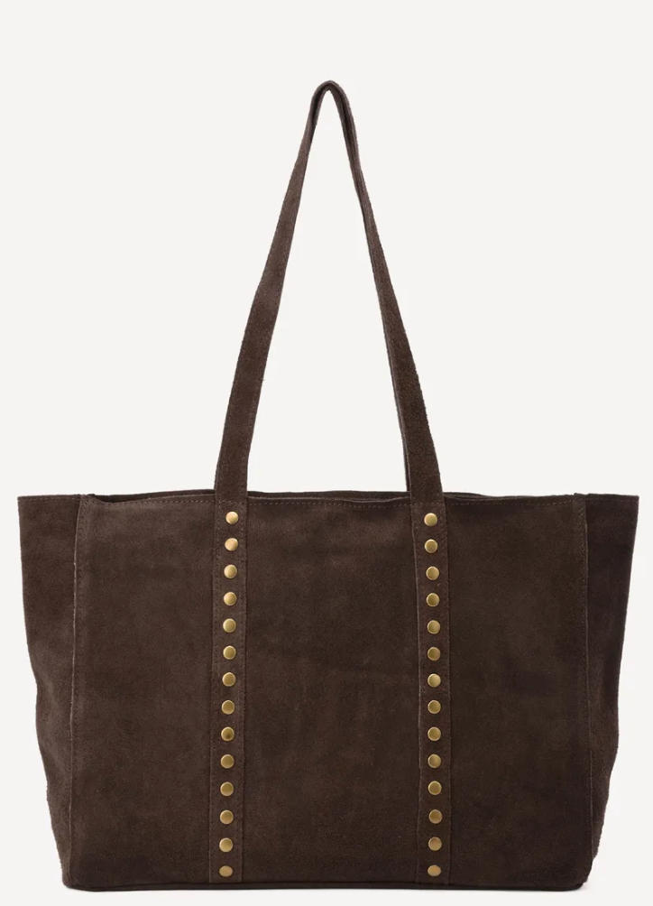 Studs bag - donkerbruin