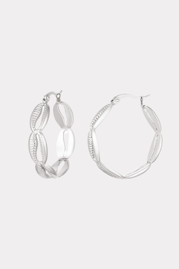 Shell hoops silver fashiontiger