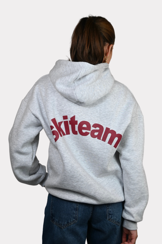 Skiteam hoodie - grijs