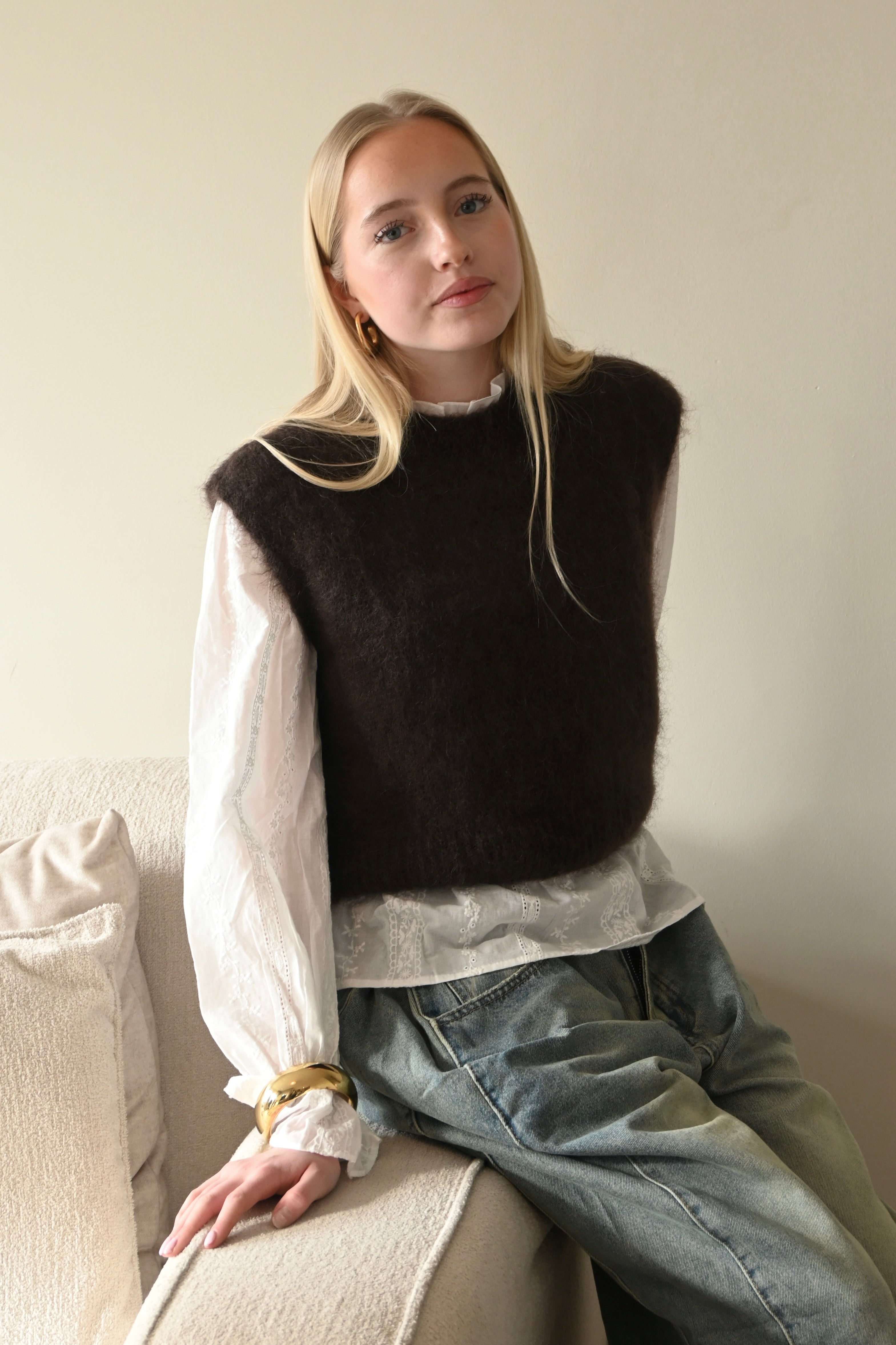 Soft classic knit  - bruin - Fashiontiger 3