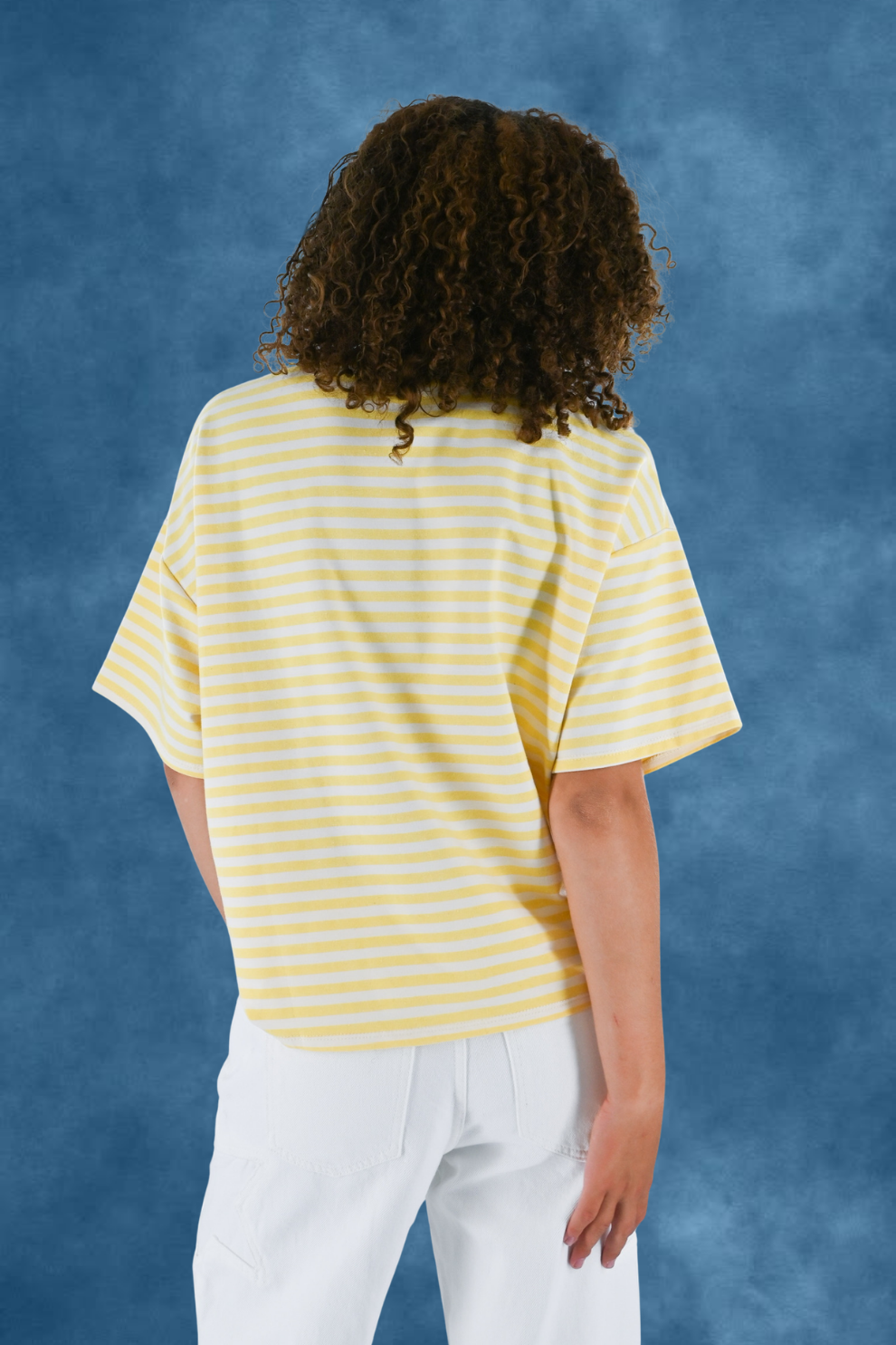 Striped tiger t-shirt - butter yellow/white - Fashiontiger 6