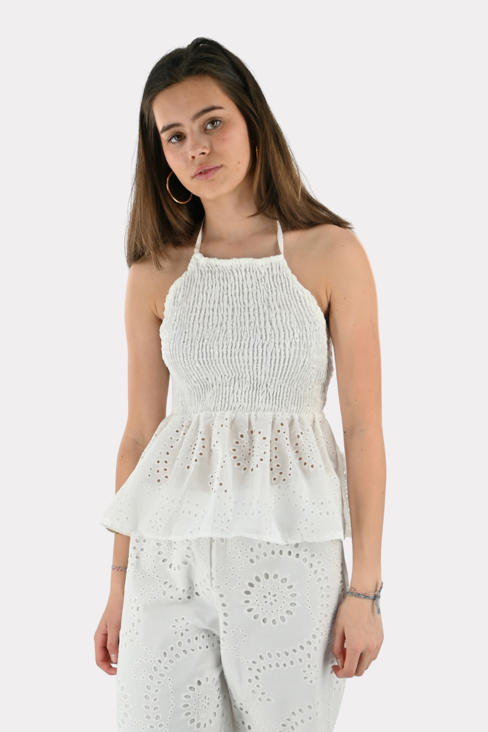 Summer pop top - wit - Fashiontiger 7