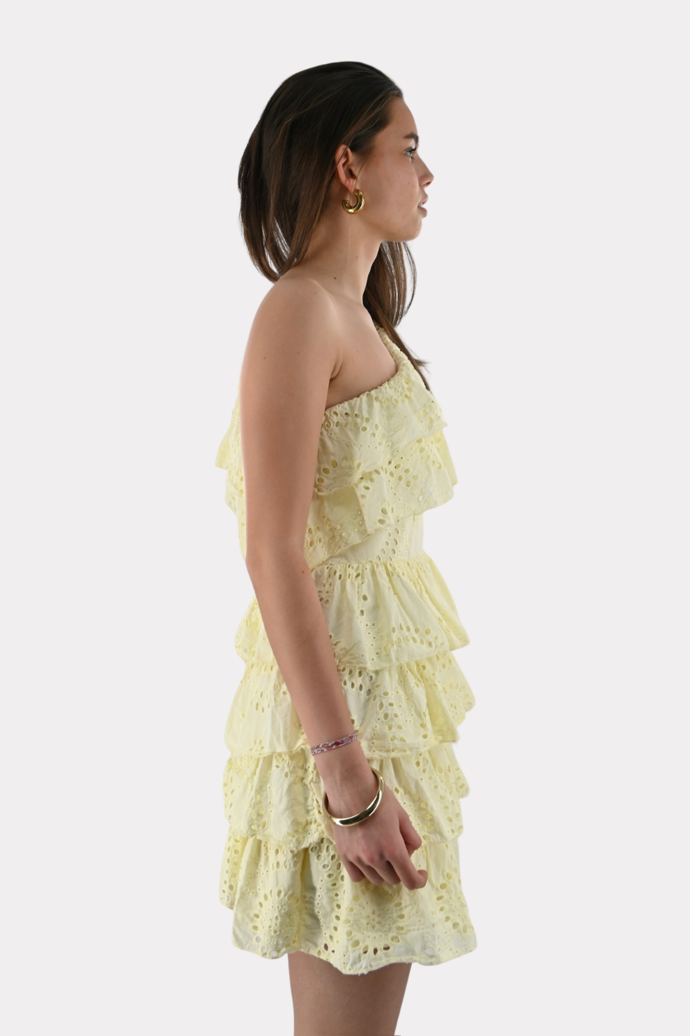 Sweet summer ruffle dress - butter yellow - Fashiontiger 6