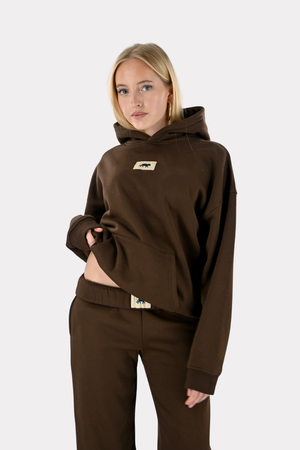 Hoodie lounge Tiger étoilé - marron - Fashiontiger 6