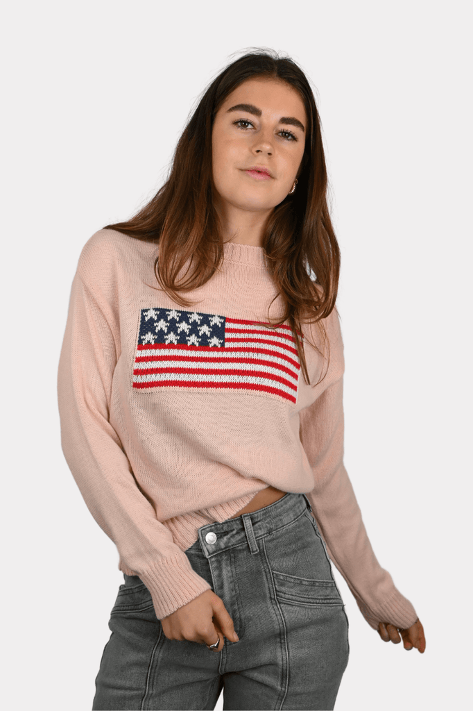 USA sweater - roze - 3