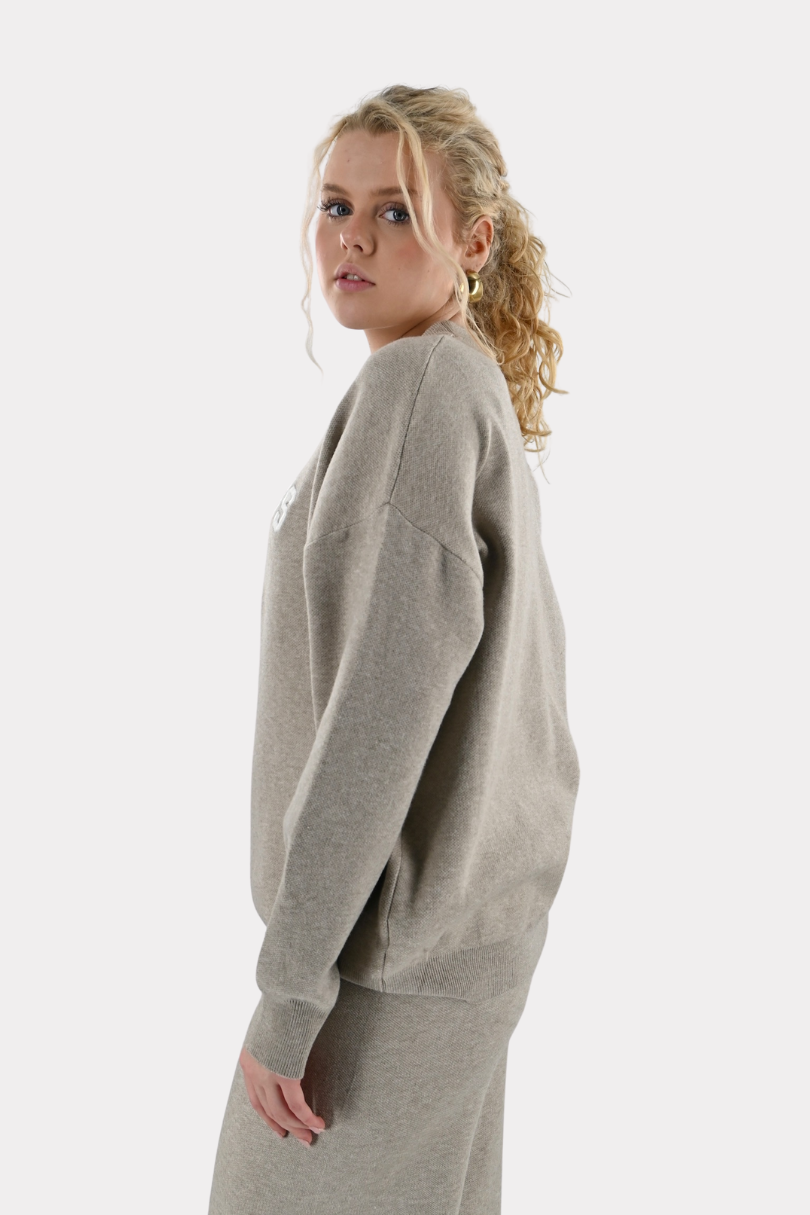 Wellness club knit - taupe - Fashiontiger 2