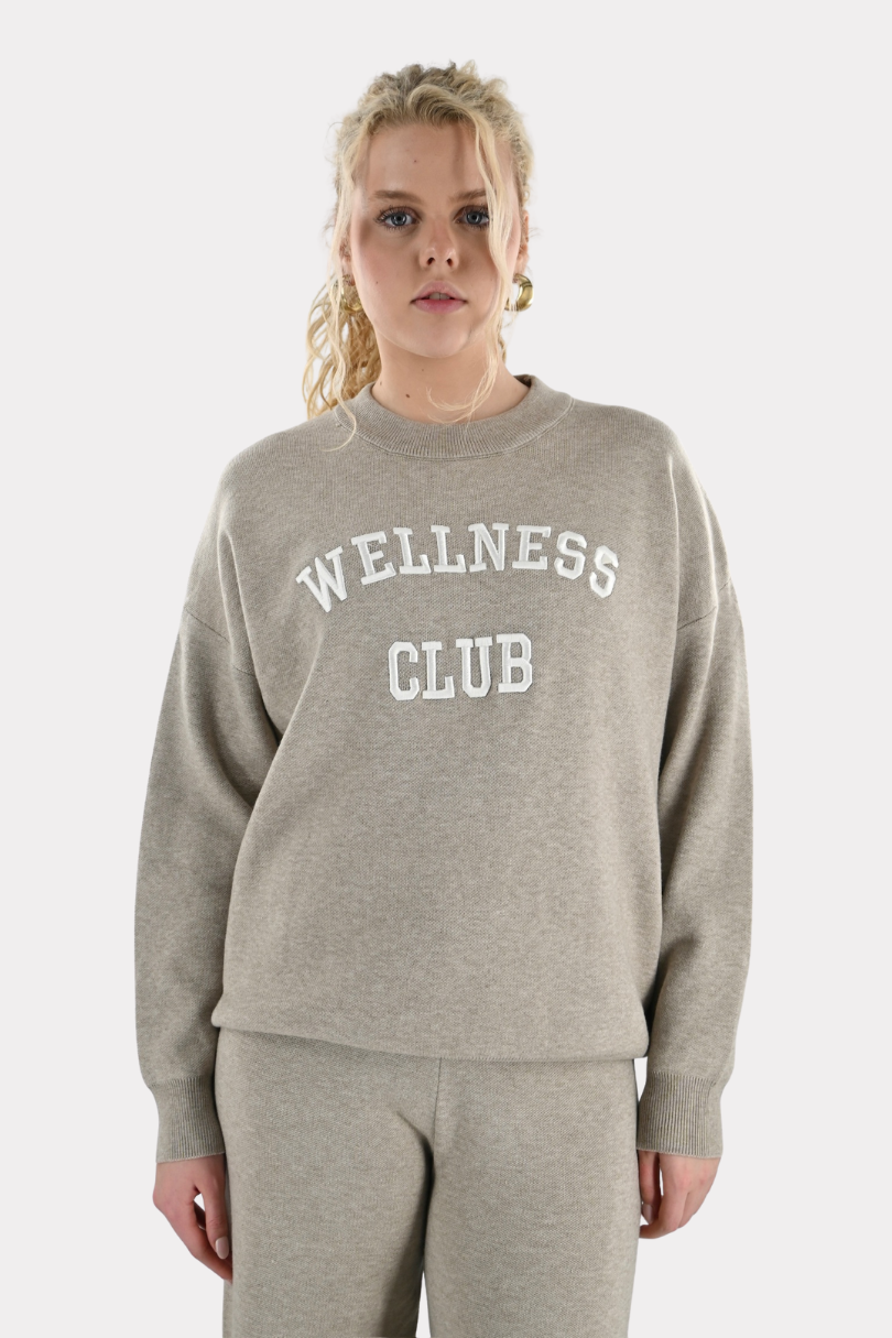 Wellness club knit - taupe - Fashiontiger 4
