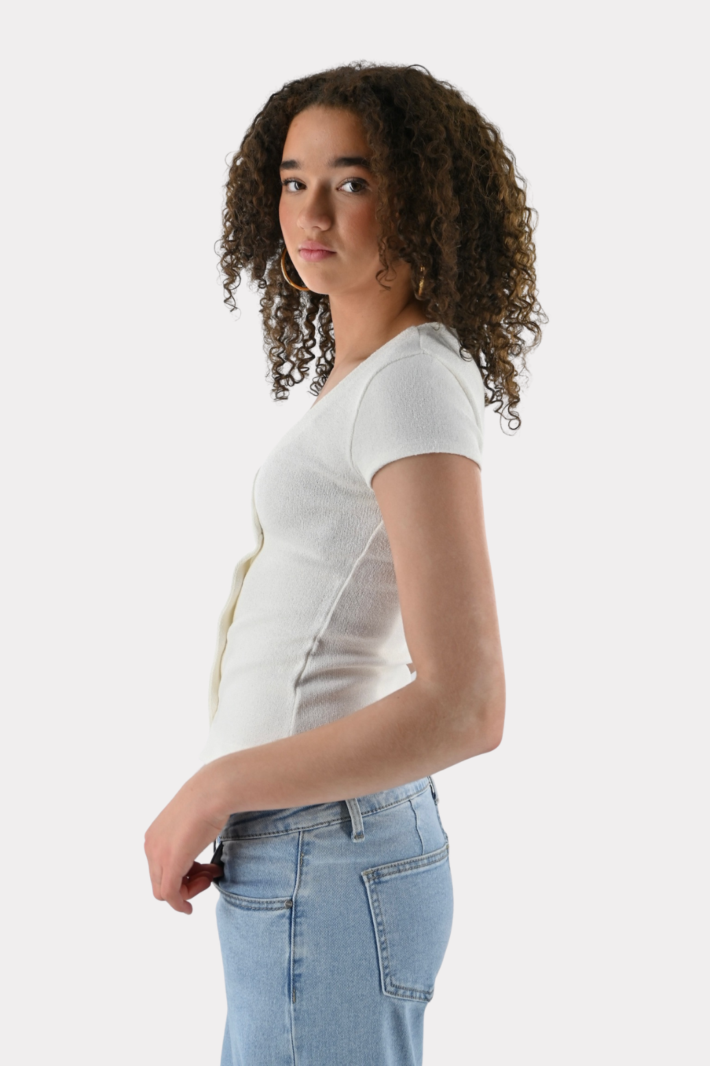 Wolly summer top - wit - Fashiontiger 10