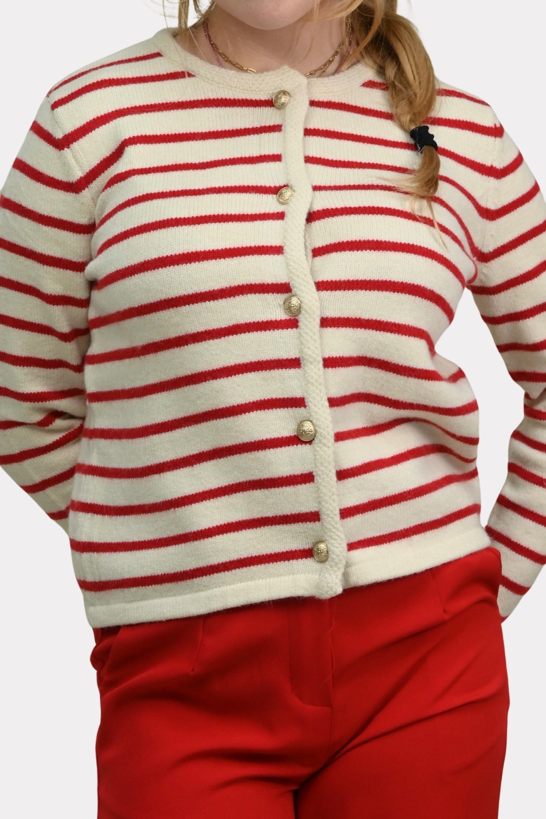 bodille-cardigan-striped-beige-rood-fashiontiger-4