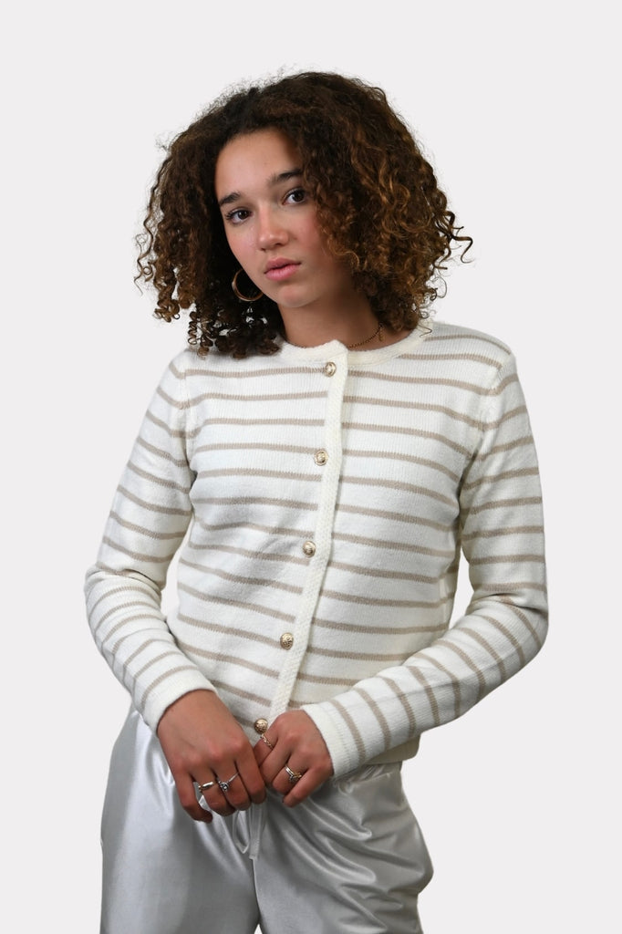 bodille-cardigan-striped-wit-beige-fashiontiger-4