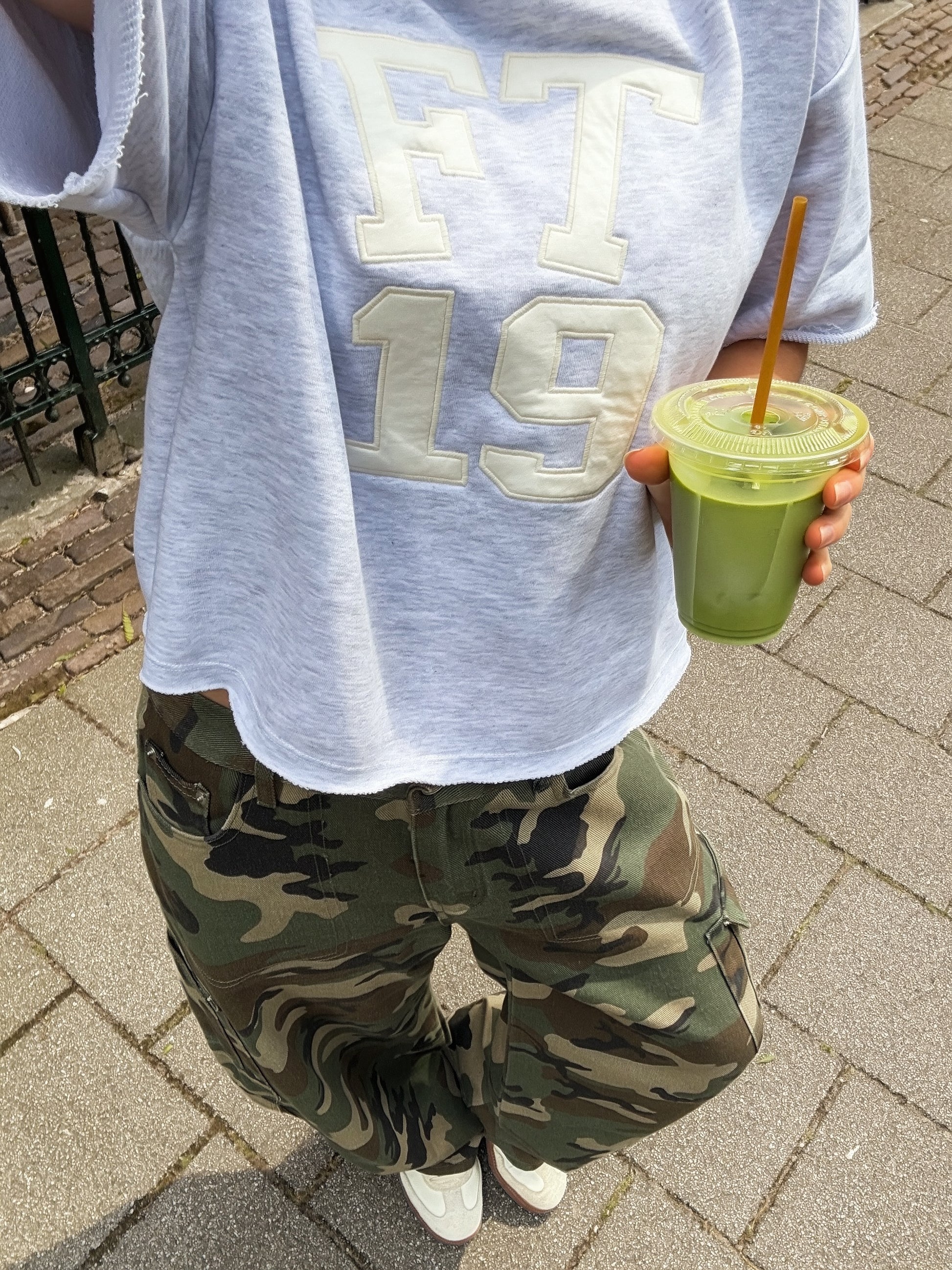 Camo-Jeans - grün