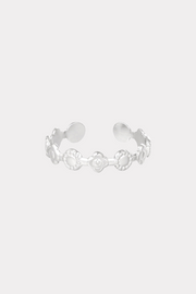 Flower girl ring - zilver