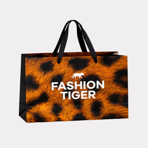 FT shopping bag large - tiger - 40x30x15