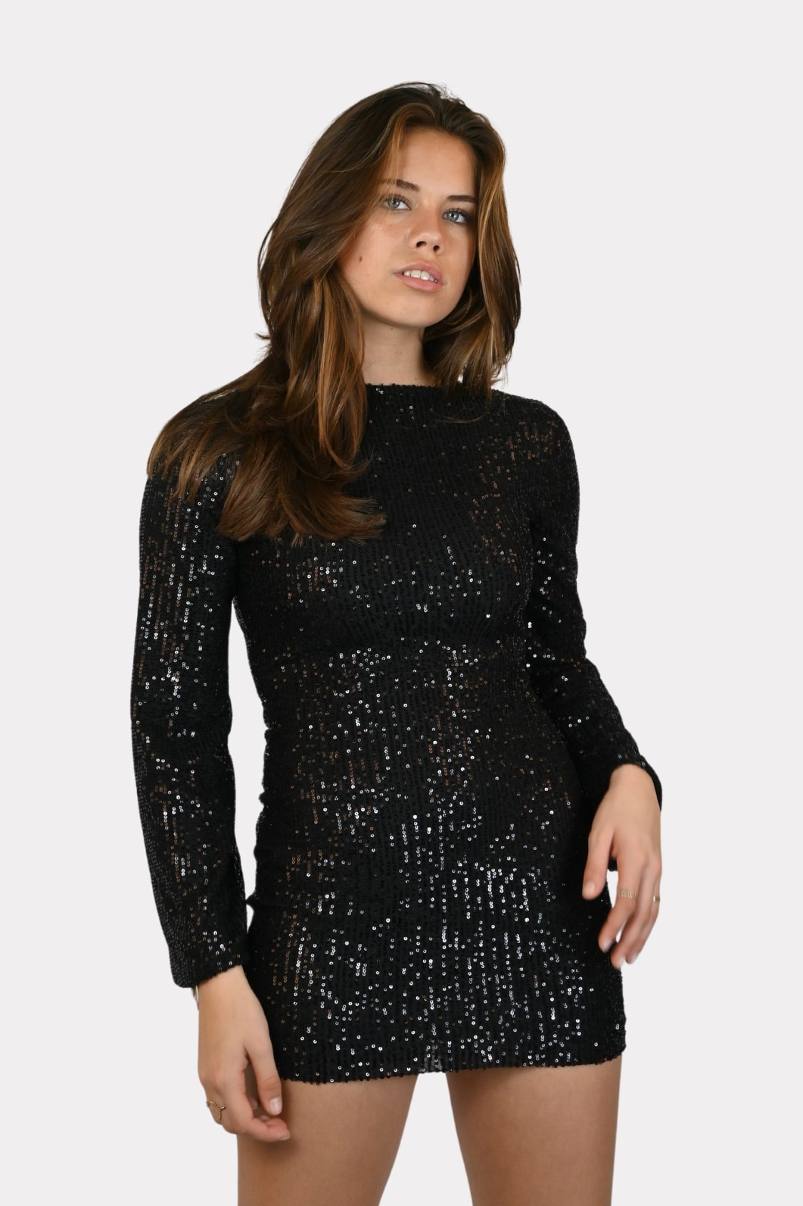 Shine dress zwart - Main Image