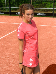 Starry sports skirt - koraal
